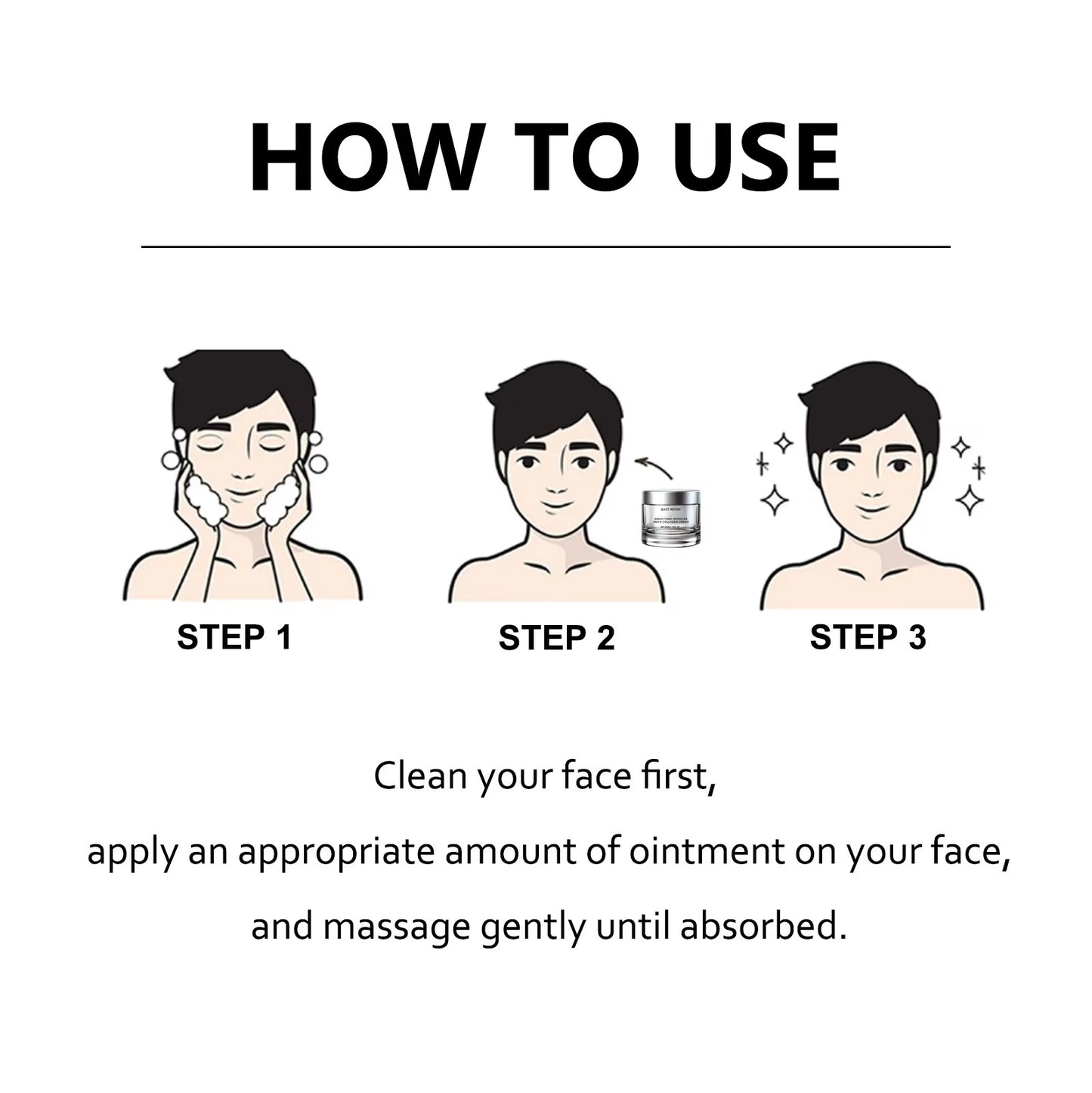 Anti-Wrinkle Cream for Men Remove Face Neck Wrinkles Firming Moisturizing Skin Retinol Face Cream Anti-Aging Facial Skin Product