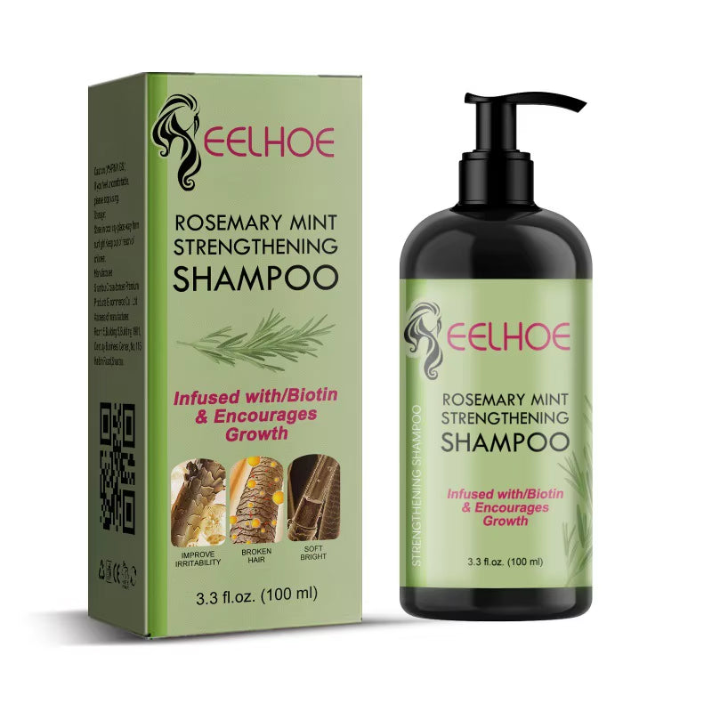 Rosemary Shampoo anti Frizz Smoothing Hair Nourishing Shampoo Oil Control Repair Damaged Hair Strengthening Shampoo 100Ml