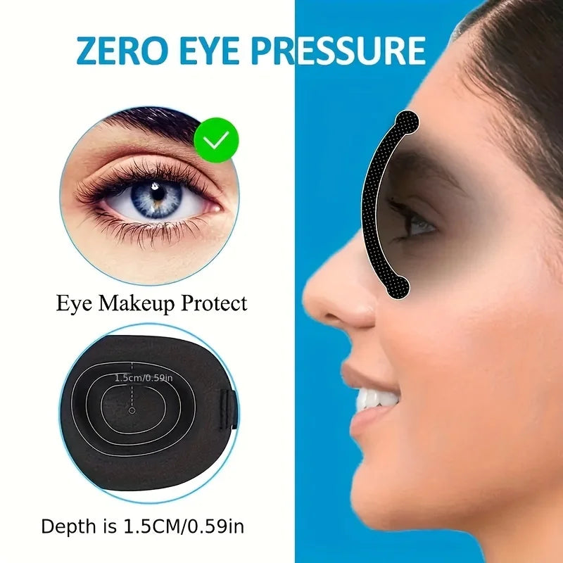3D Contoured Sleep Mask – Ultra-Soft, Light Blocking Eye Cover for Travel & Rest