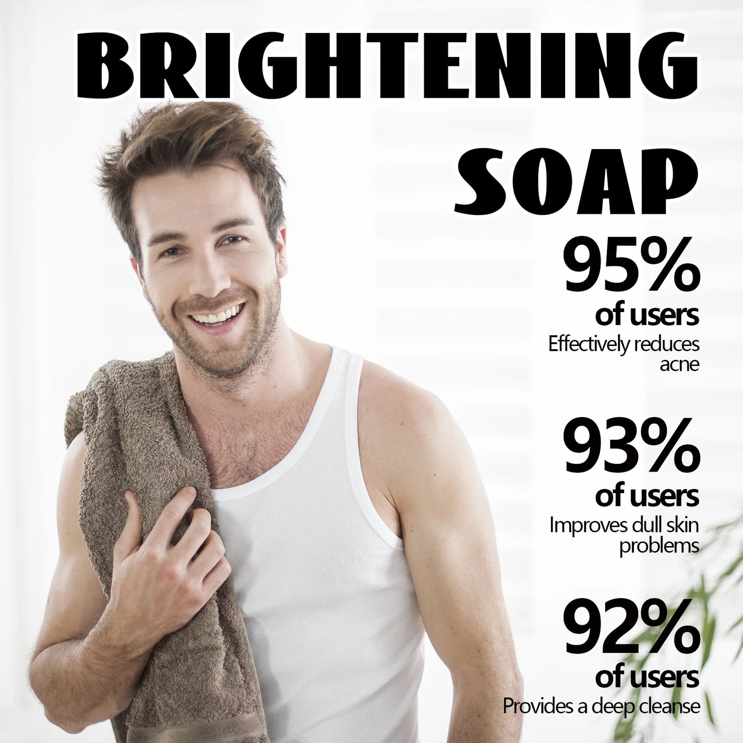 Wash Soap for Men – Acne Remover & Whitening Body Scrub for Dark Spots & Dry Skin