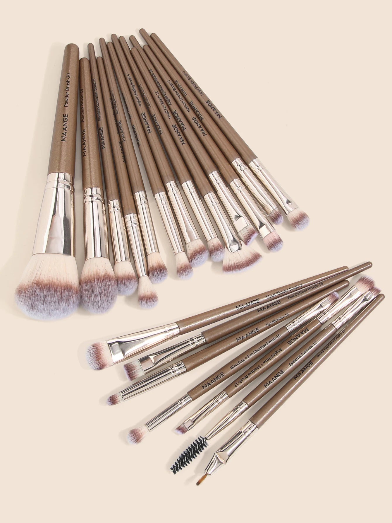 20Pcs Professional Makeup Brush Set – Cosmetic Tools for Foundation, Blush & Eyeshadow