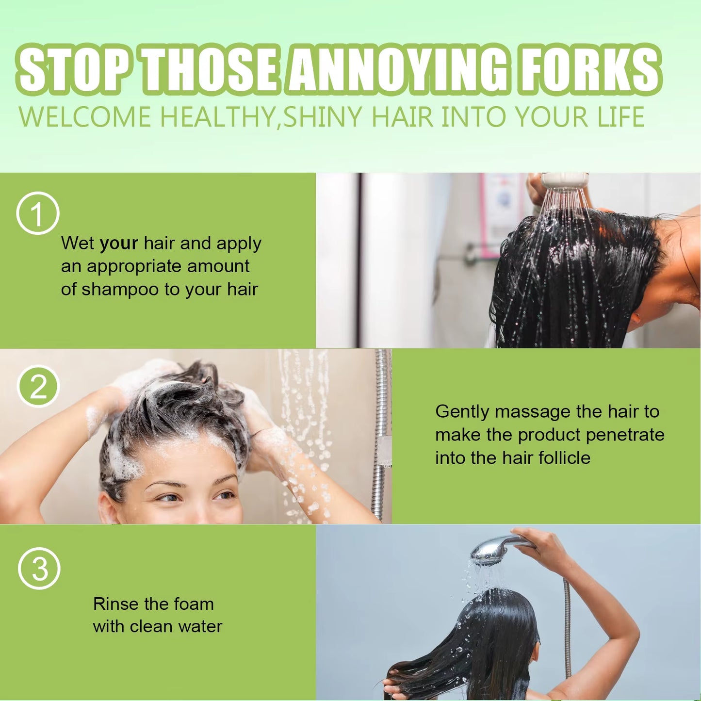 Rosemary Shampoo anti Frizz Smoothing Hair Nourishing Shampoo Oil Control Repair Damaged Hair Strengthening Shampoo 100Ml