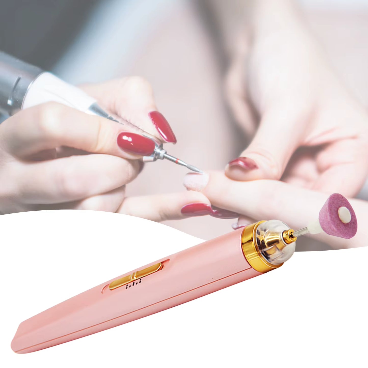 Usb Home Electric Nail Polisher Pen Rechargeable Portable Nail Grinder Low Noise Professional Manicure Pedicure Set