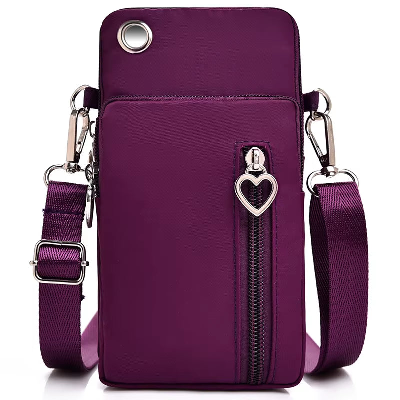 Woman Messenger Bag Mini Shoulder Bag Diagonal Multi-Function Mobile Phone Bag Outdoor Earphone Pouch Sports Bag