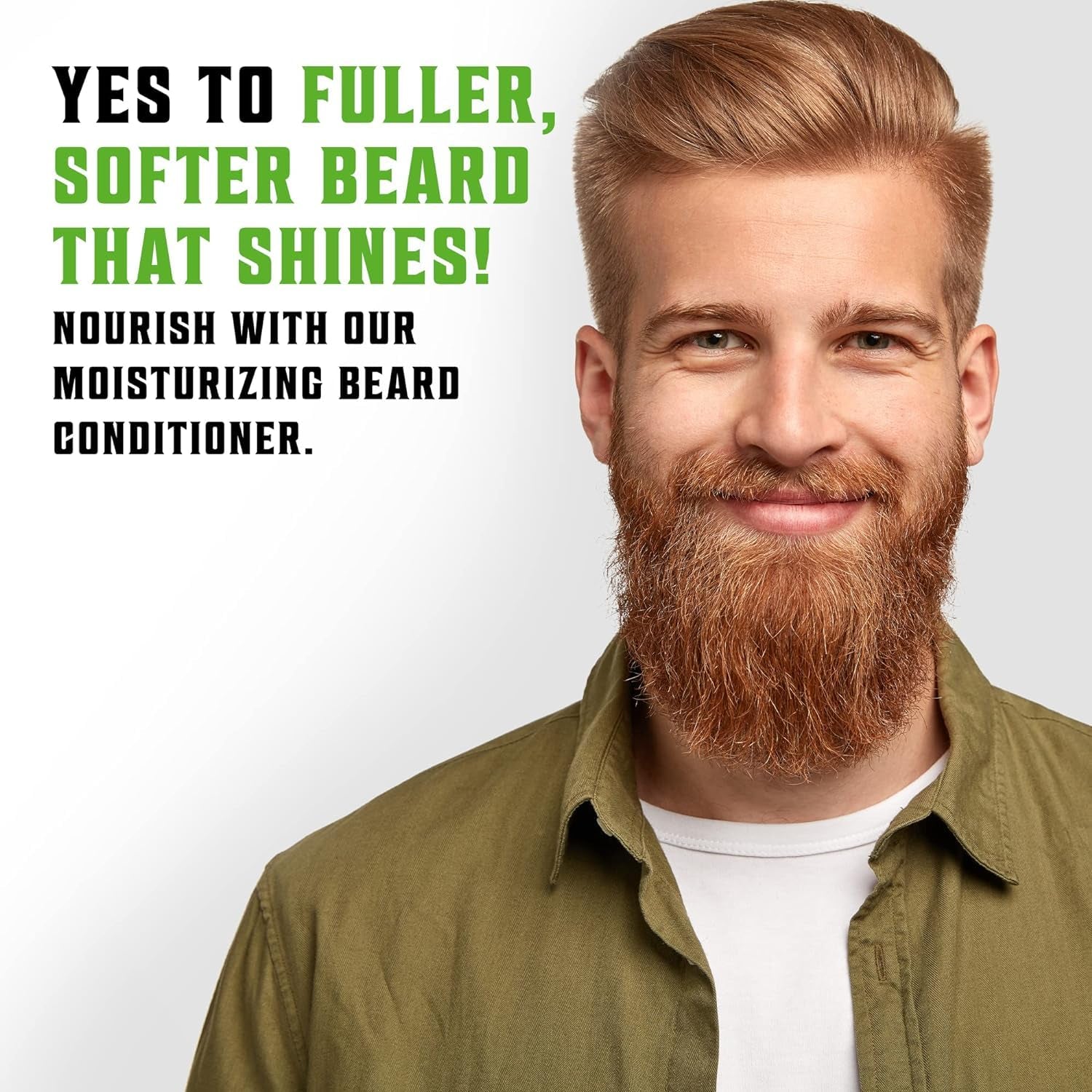 Beard Wash & Conditioner Set W/Argan & Jojoba Oils – Softens, Smooths & Strengthens Beard Growth - Natural Peppermint and Eucalyptus Scent - Shampoo (17 Oz)