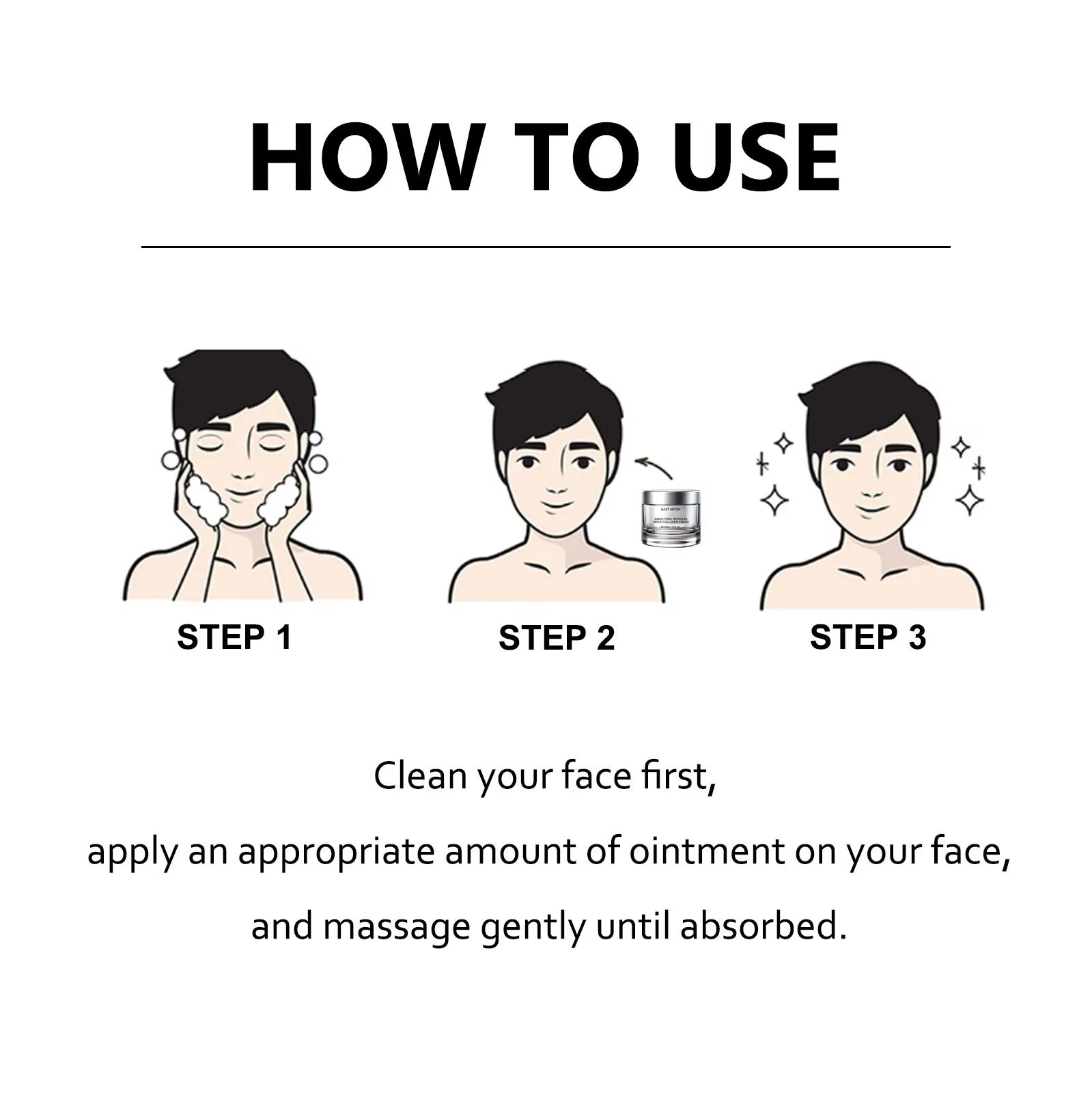 Anti-Wrinkle Cream for Men Remove Face Neck Wrinkles Firming Moisturizing Skin Retinol Face Cream Anti-Aging Facial Skin Product