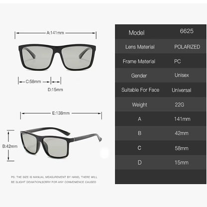 Men Polarized Sunglasses Brand Vintage Square Driving Movement Sun Glasses Men Driver Safety Protect UV400 Eyeglasses