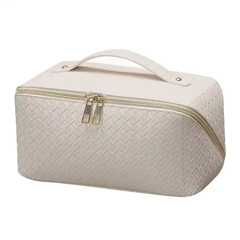 Travel Large Cosmetic Bag Luxury Women Lady Toiletry Women Makeup Bag Pouch Portable Leather Makeup Storage Bag