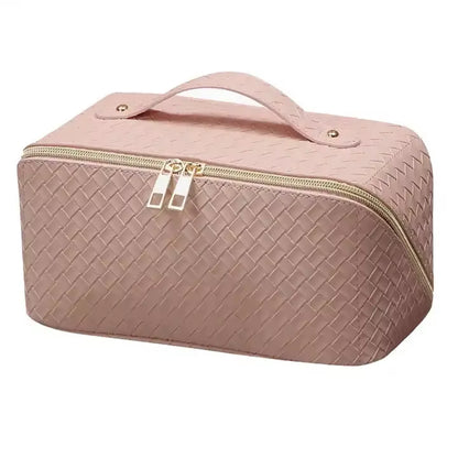 Travel Large Cosmetic Bag Luxury Women Lady Toiletry Women Makeup Bag Pouch Portable Leather Makeup Storage Bag
