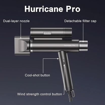 Pro Professional Hair Dryer, Unique 216,000 RPM Dual Brushless Motor | Ionic Blow Dryer for Salon & Home Use | Compact, Lightwei