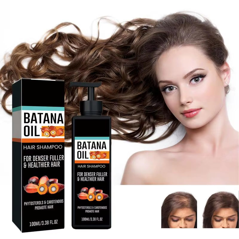 Hair Growth Shampoo Batana Oil Repairing Nourishing Natural Shampoo Scalp Cleansing Shampoo Hair Care 100Ml