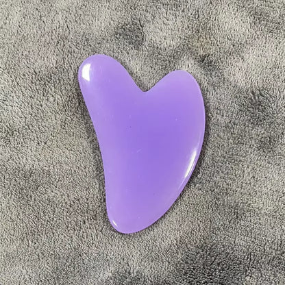 Portable Natural Resin Gua Sha Scraper Board Rose Quartz Scraper Face Lifting Anti-Wrinkle Massage Board Body Beauty Spa Massage