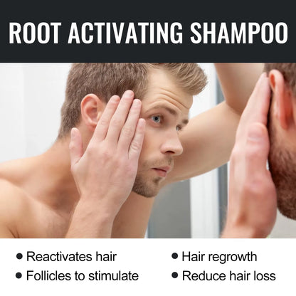 Hair Thickening Shampoo Promoting Scalp Circulation Non-Irritating Oil Control Natural Roots Treatment Hair Nourishing Shampoo