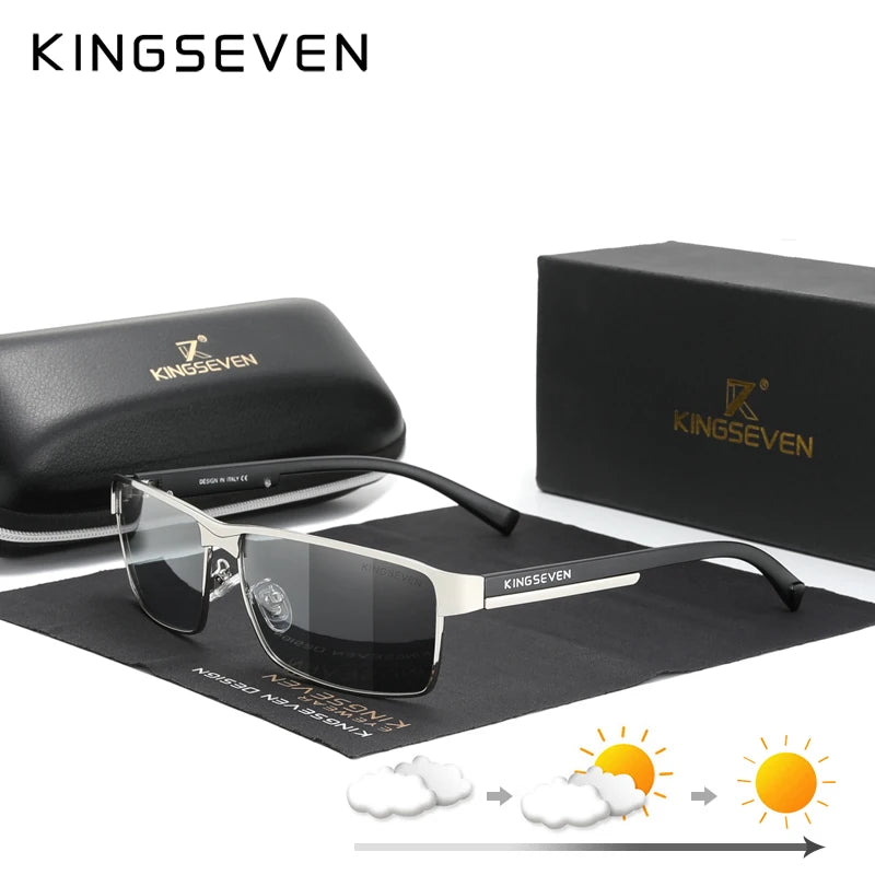 New Photochromic Sunglasses Men Chameleon Polarized Pilot Sun Glasses Driving Square Eyewear Men'S Sun Glasses Male