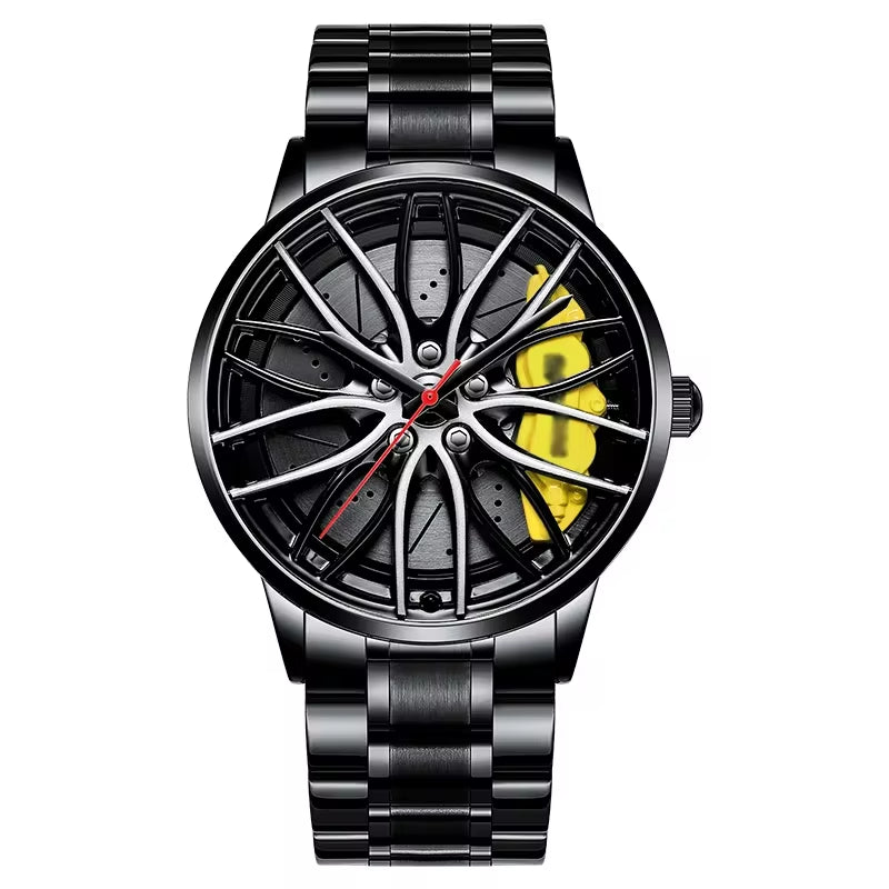 New Watches Men Sports Car Men Watches Quartz Waterproof Sport Rim Hub Wheel Wristwatch Car Quartz Men'S Watches Man Watch