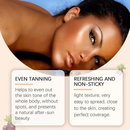 Facial Tanning Serum Liquid Dark Bronzer Blackening Moisturizing Repair Last Summer Beach Outdoor Sunbathing Body Tanner Product