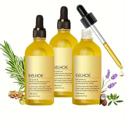 Rosemary Dense Hair Essential Oil Veganic Lavender Repair Hairs Damage Prevent Hair Loss Smooth Hairs Nourish Hair Care Oil 60Ml