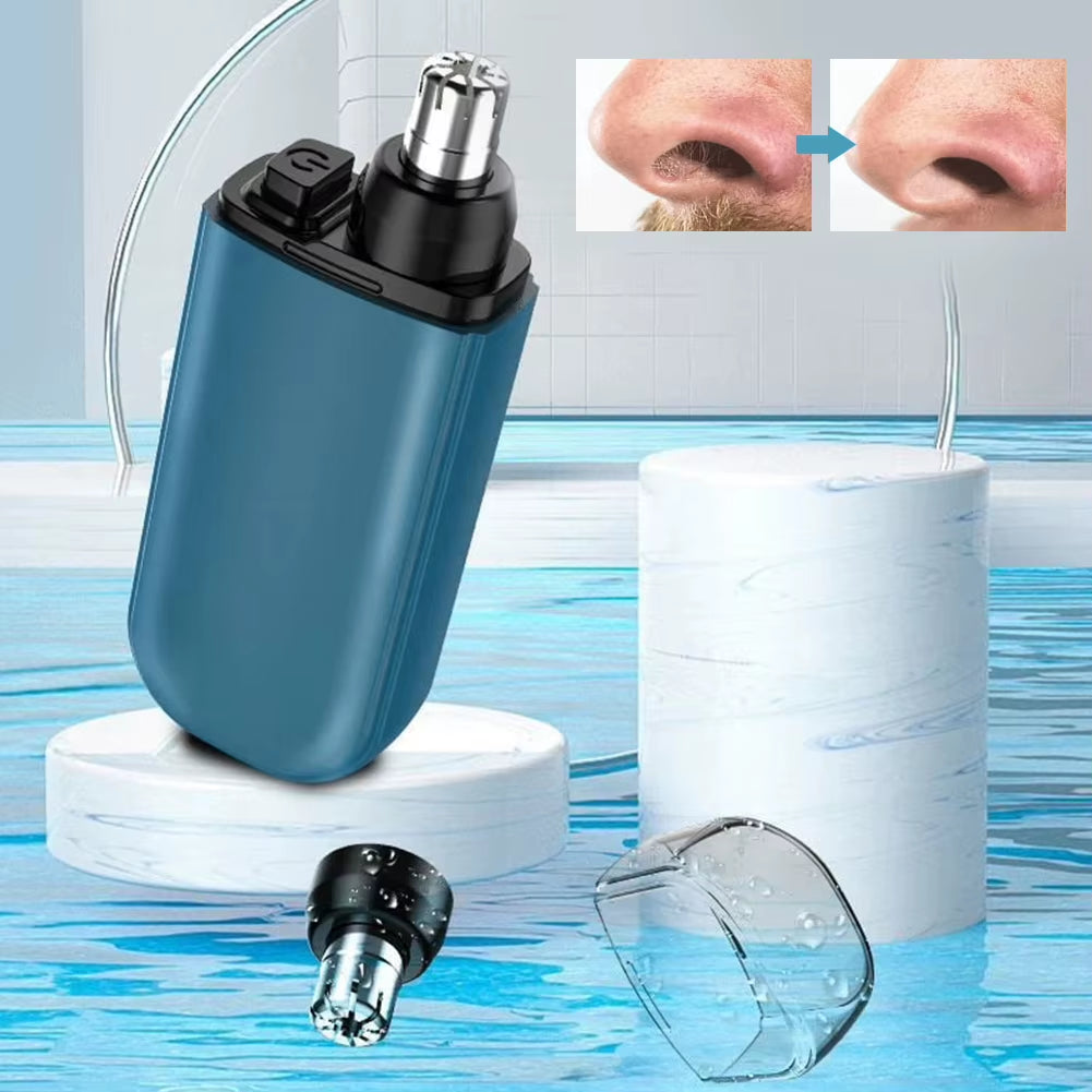 Electric Nose Hair Trimmer 7000 RPM Painless Nose Hair Clipper USB Charging Dual-Edge Blades Portable Men Mini Nose Hair Trimmer