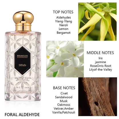 Séfralls ROSE MIRAGE PERFUME FLORAL FRAGRANCE 100Ml/3.4Fl.Oz Luxury Perfume,Long-Lasting Floral Rose Fragrance, Cologne
