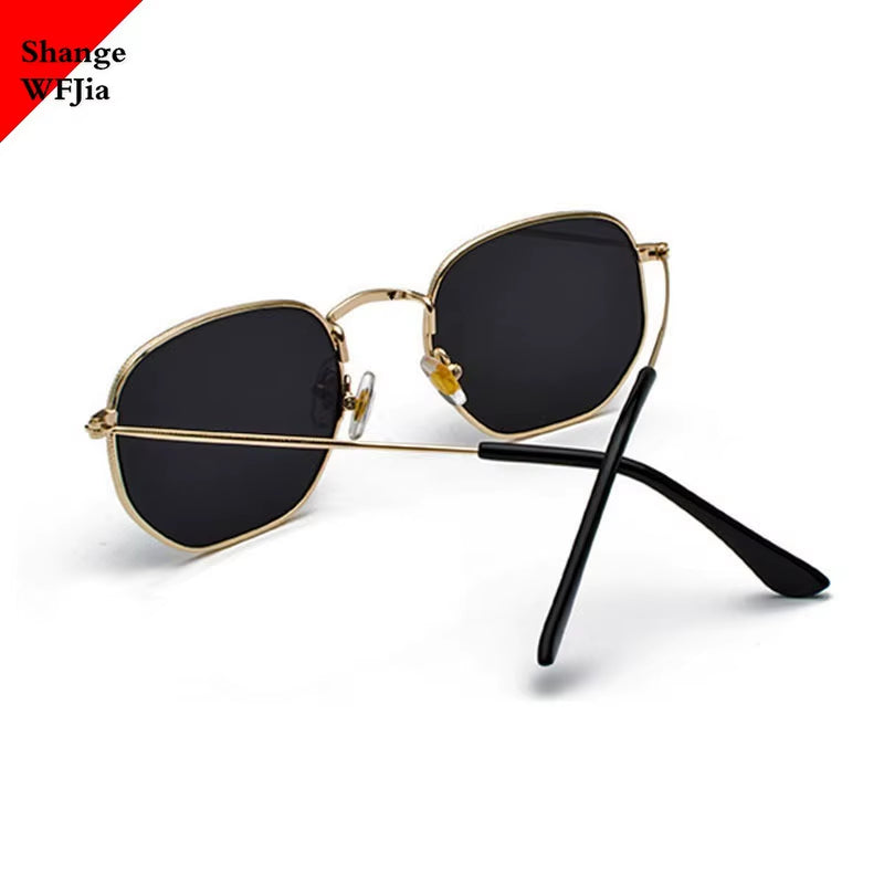 2024 Men Hexagon Sunglases Men Women Brand Driving Shades Male Sunglasses for Men'S Glasses Gafas De Sol UV400
