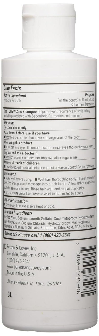 Zinc Shampoo 8 Oz (-3798)