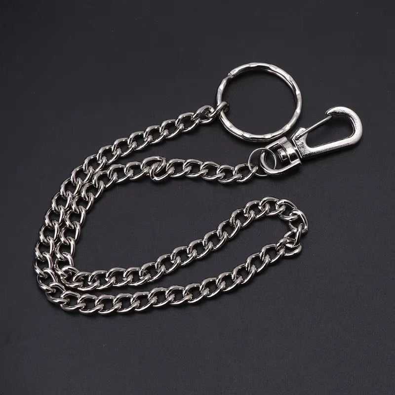Hip Hop Pants Chain Secure Travel Wallet Chain Heavy Duty Jeans Link Coil Leash