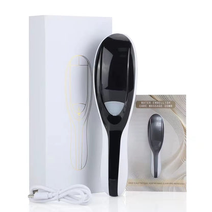 Electric LED Scalp Massage Comb Soft Scalp Head Fluid Brushes Head Massage Comb for Hair Growth Applicator