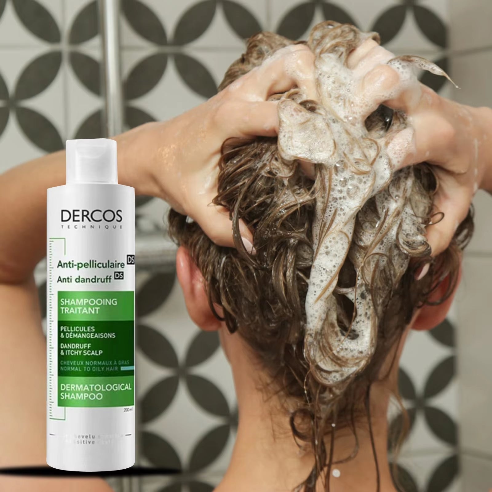 Green Label Shampoo Sulfurized Shampoo Anti-Dandruff Improves Itchy Scalp Oil Control Soothing Dandruff Shampoo