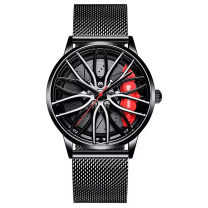 New Watches Men Sports Car Men Watches Quartz Waterproof Sport Rim Hub Wheel Wristwatch Car Quartz Men'S Watches Man Watch