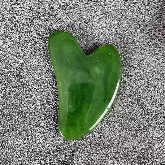Portable Natural Resin Gua Sha Scraper Board Rose Quartz Scraper Face Lifting Anti-Wrinkle Massage Board Body Beauty Spa Massage