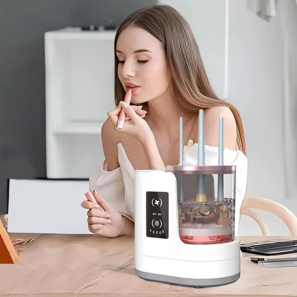 Electric Makeup Brush Cleaner USB Automatic Cosmetic Brush Cleaning Machine Multifunction Beauty Brush Dryer Washing Tools