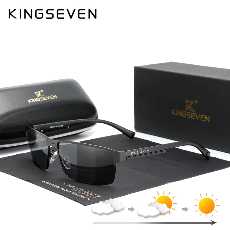 New Photochromic Sunglasses Men Chameleon Polarized Pilot Sun Glasses Driving Square Eyewear Men'S Sun Glasses Male