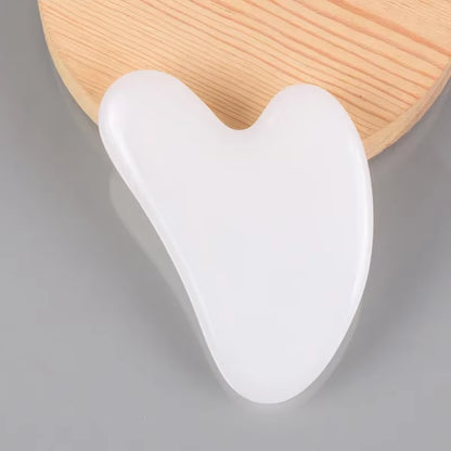 Portable Natural Resin Gua Sha Scraper Board Rose Quartz Scraper Face Lifting Anti-Wrinkle Massage Board Body Beauty Spa Massage