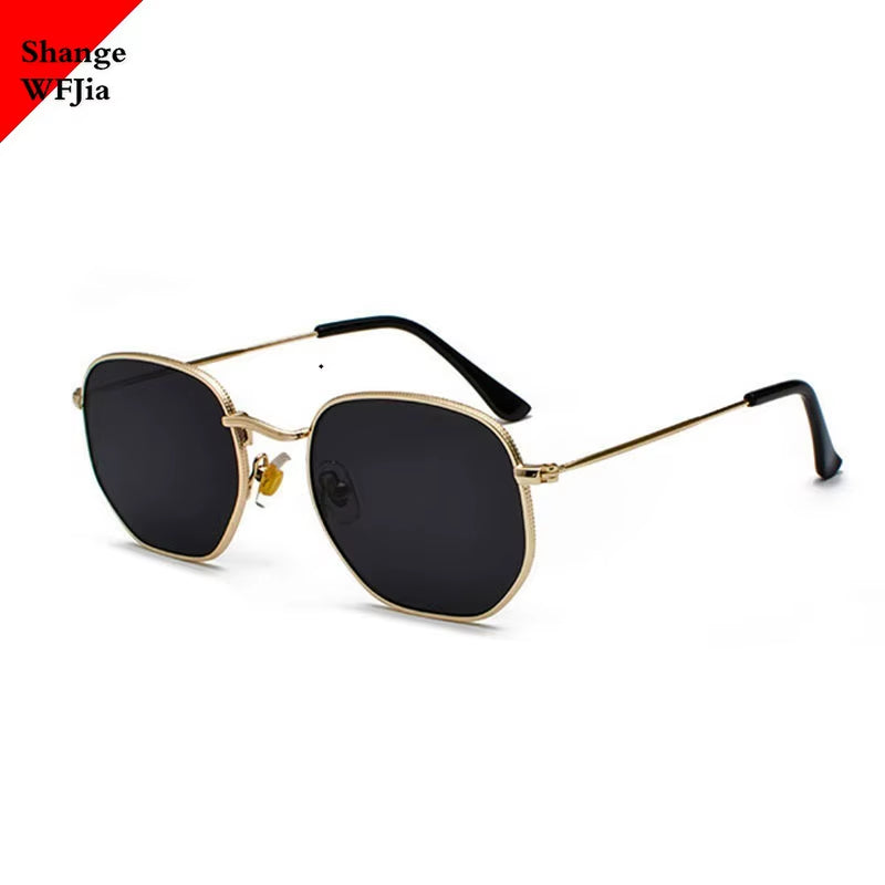 2024 Men Hexagon Sunglases Men Women Brand Driving Shades Male Sunglasses for Men'S Glasses Gafas De Sol UV400