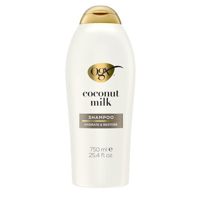 Nourishing + Coconut Milk Shampoo, Hydrating & Restoring Shampoo Moisturizes for Soft Hair after the First Use, Paraben-Free, Sulfate-Free Surfactants, 25.4 Fl. Oz