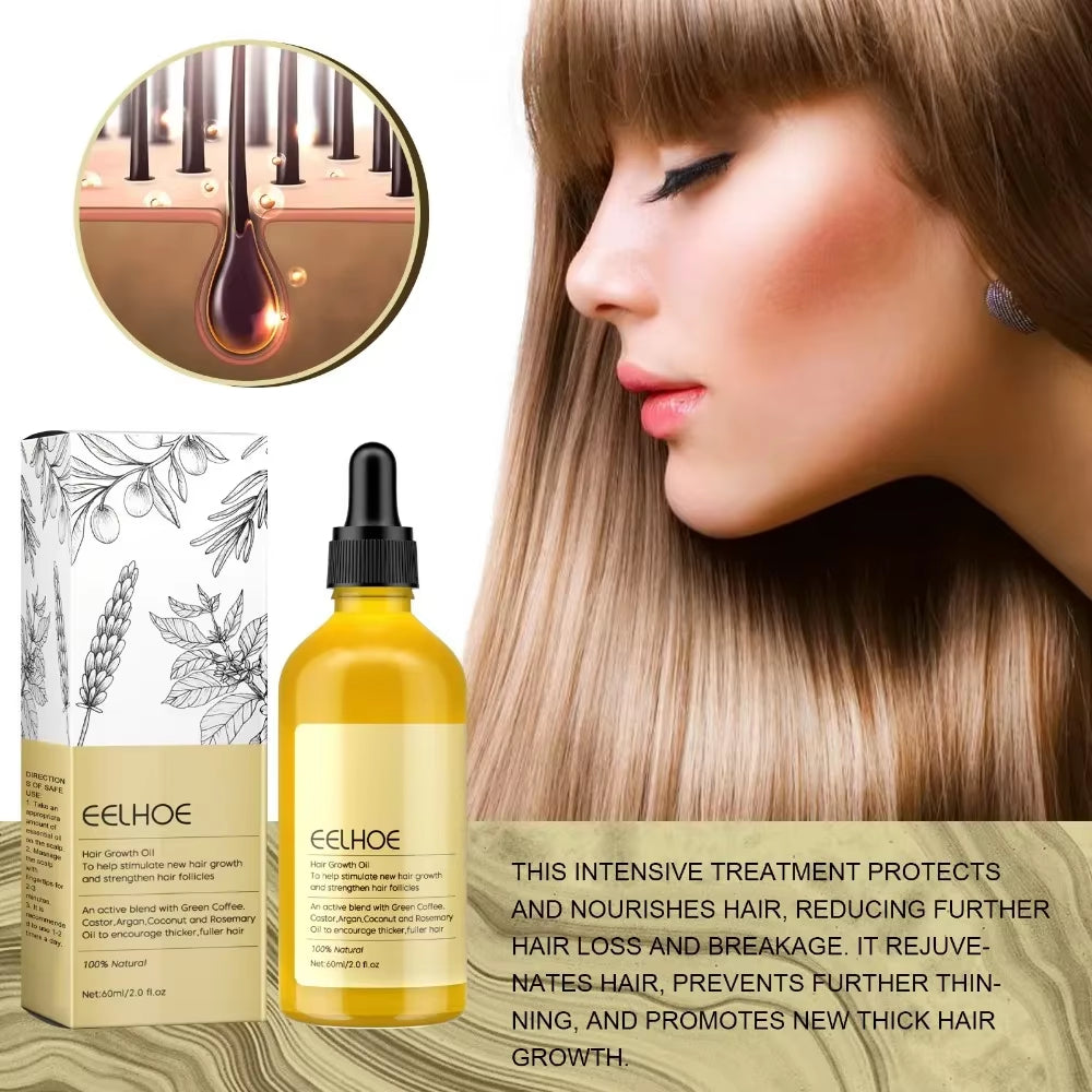 Rosemary Dense Hair Essential Oil Veganic Lavender Repair Hairs Damage Prevent Hair Loss Smooth Hairs Nourish Hair Care Oil 60Ml