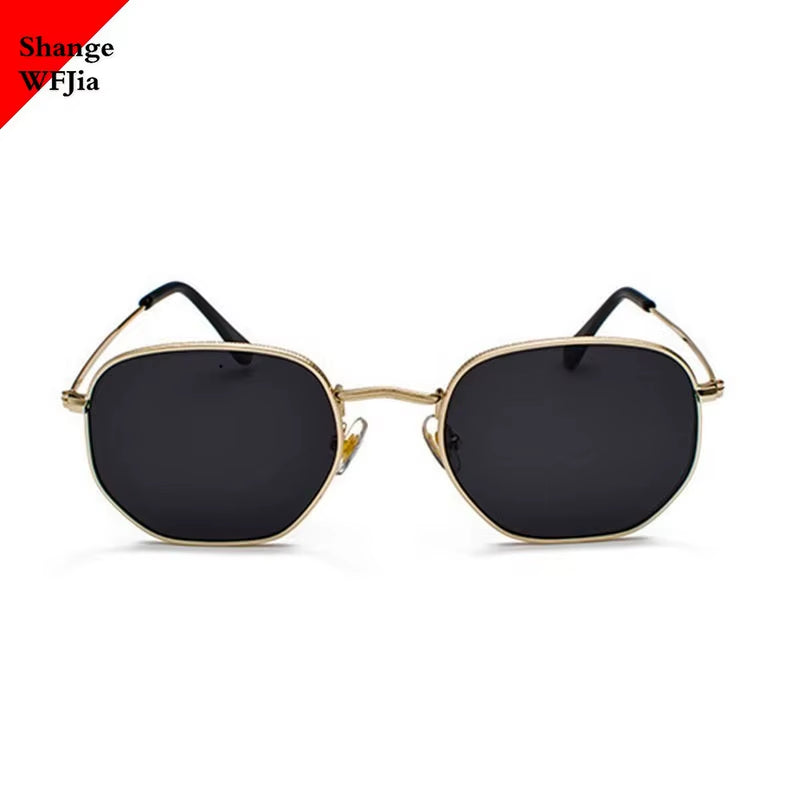 2024 Men Hexagon Sunglases Men Women Brand Driving Shades Male Sunglasses for Men'S Glasses Gafas De Sol UV400