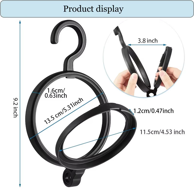 Hanging Wig Stand for Wigs White Black Wig Hanger for Multiple Wigs Durable Wig Holder for Salon Display Wall Wig Stand Holder