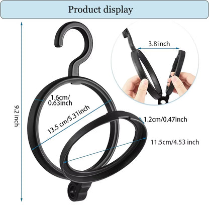 Hanging Wig Stand for Wigs White Black Wig Hanger for Multiple Wigs Durable Wig Holder for Salon Display Wall Wig Stand Holder