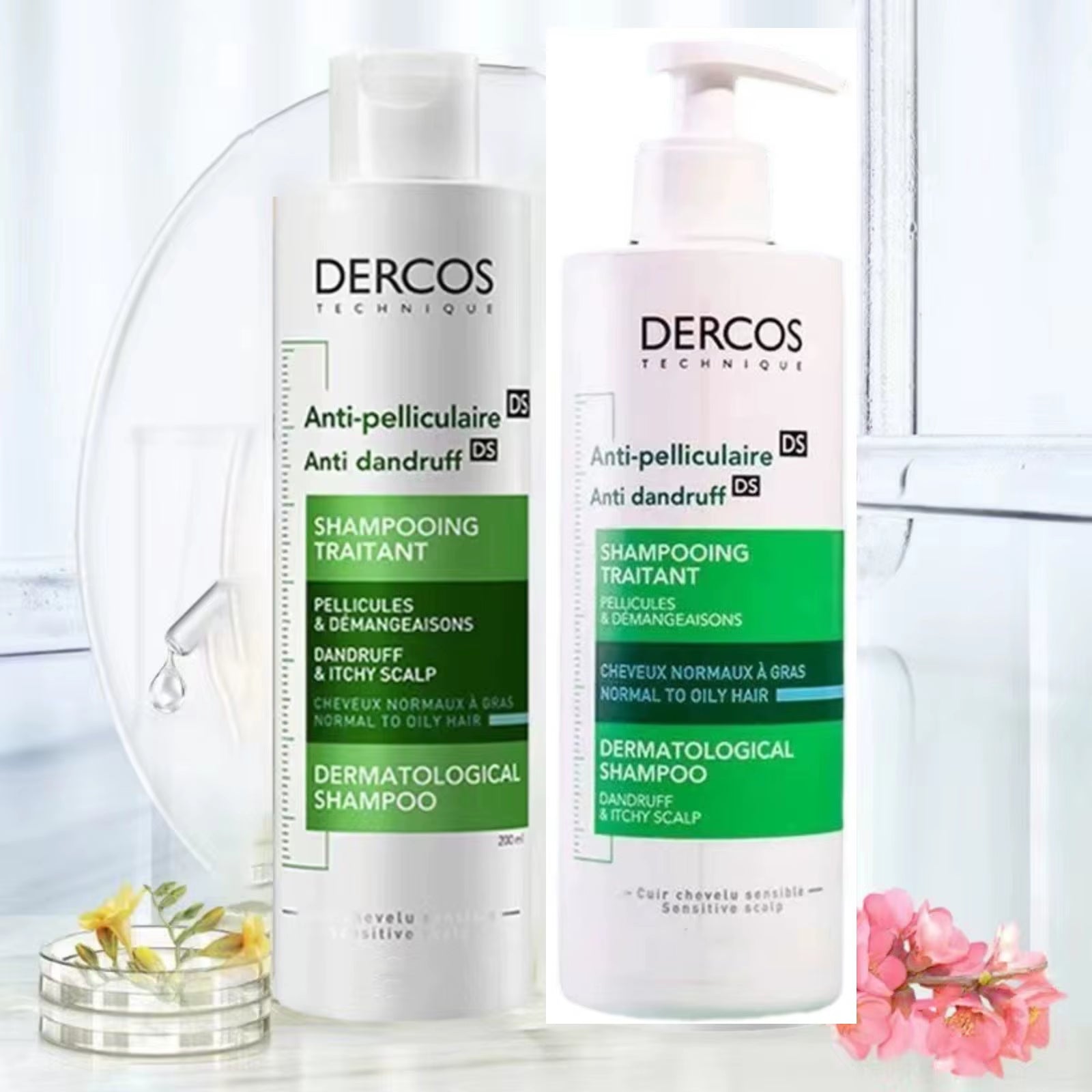 Green Label Shampoo Sulfurized Shampoo Anti-Dandruff Improves Itchy Scalp Oil Control Soothing Dandruff Shampoo