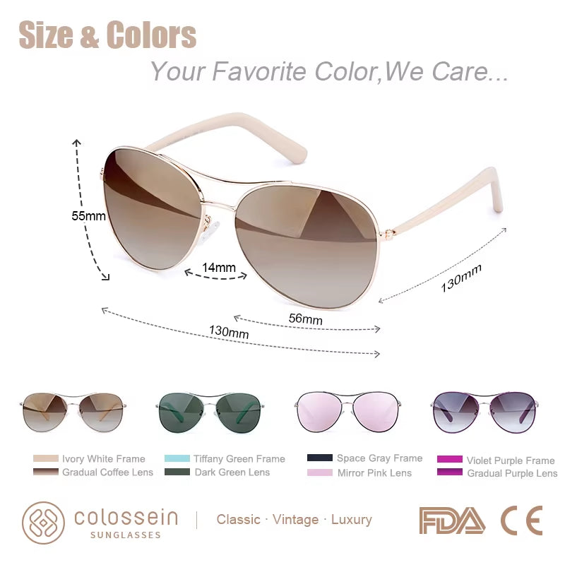 Luxury Vintage Sunglasses Women Glasses Ultralight Driving Pilot Sunglasses Men Gold Frame UV400 Eyewear
