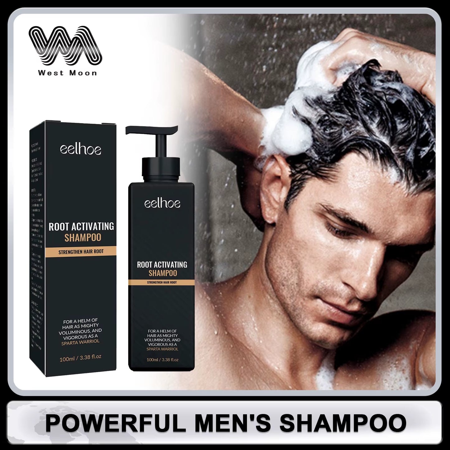 Hair Thickening Shampoo Promoting Scalp Circulation Non-Irritating Oil Control Natural Roots Treatment Hair Nourishing Shampoo