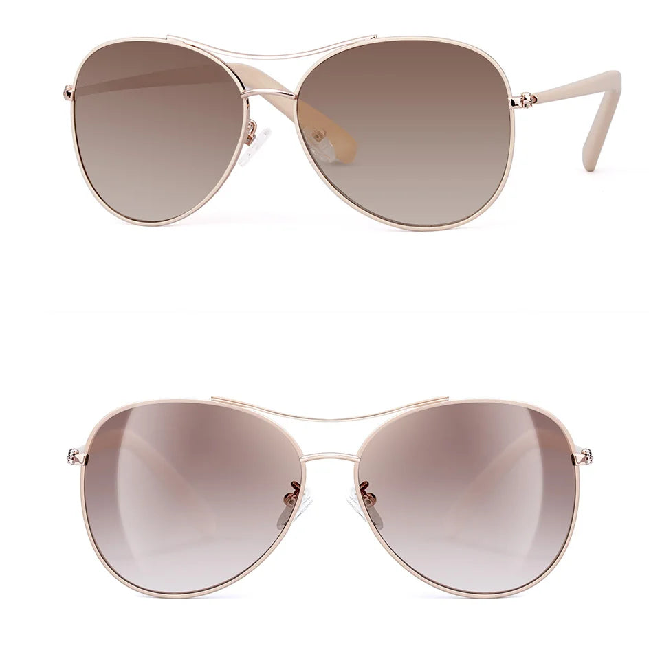 Luxury Vintage Sunglasses – Ultralight Gold Frame UV400 Eyewear for Men & Women
