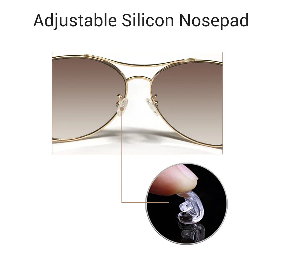 Luxury Vintage Sunglasses – Ultralight Gold Frame UV400 Eyewear for Men & Women
