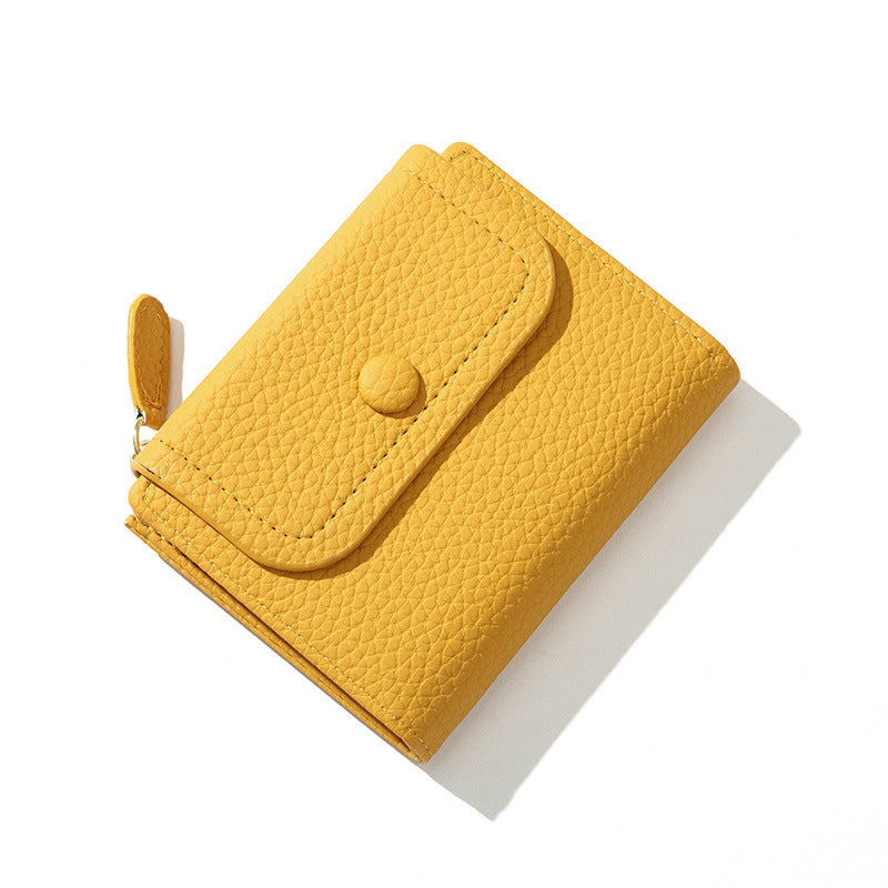 Small PU Leather Women’s Wallet – Designer Coin Purse with Compact Pocket Design