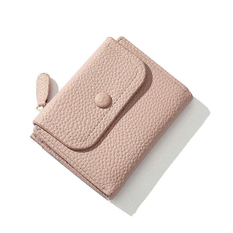 Small PU Leather Women’s Wallet – Designer Coin Purse with Compact Pocket Design