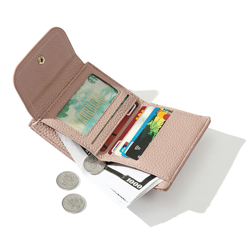 Small PU Leather Women’s Wallet – Designer Coin Purse with Compact Pocket Design