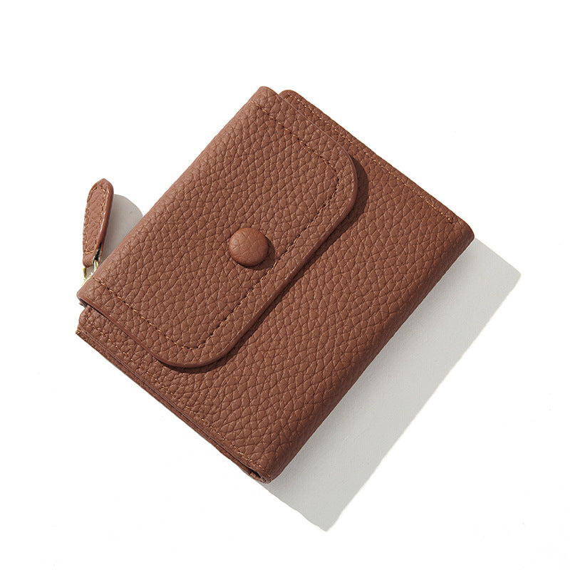 Small PU Leather Women’s Wallet – Designer Coin Purse with Compact Pocket Design