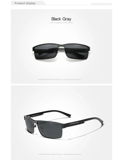 Photochromic Polarized Sunglasses by KINGSEVEN – Men’s Chameleon Pilot Eyewear for Driving
