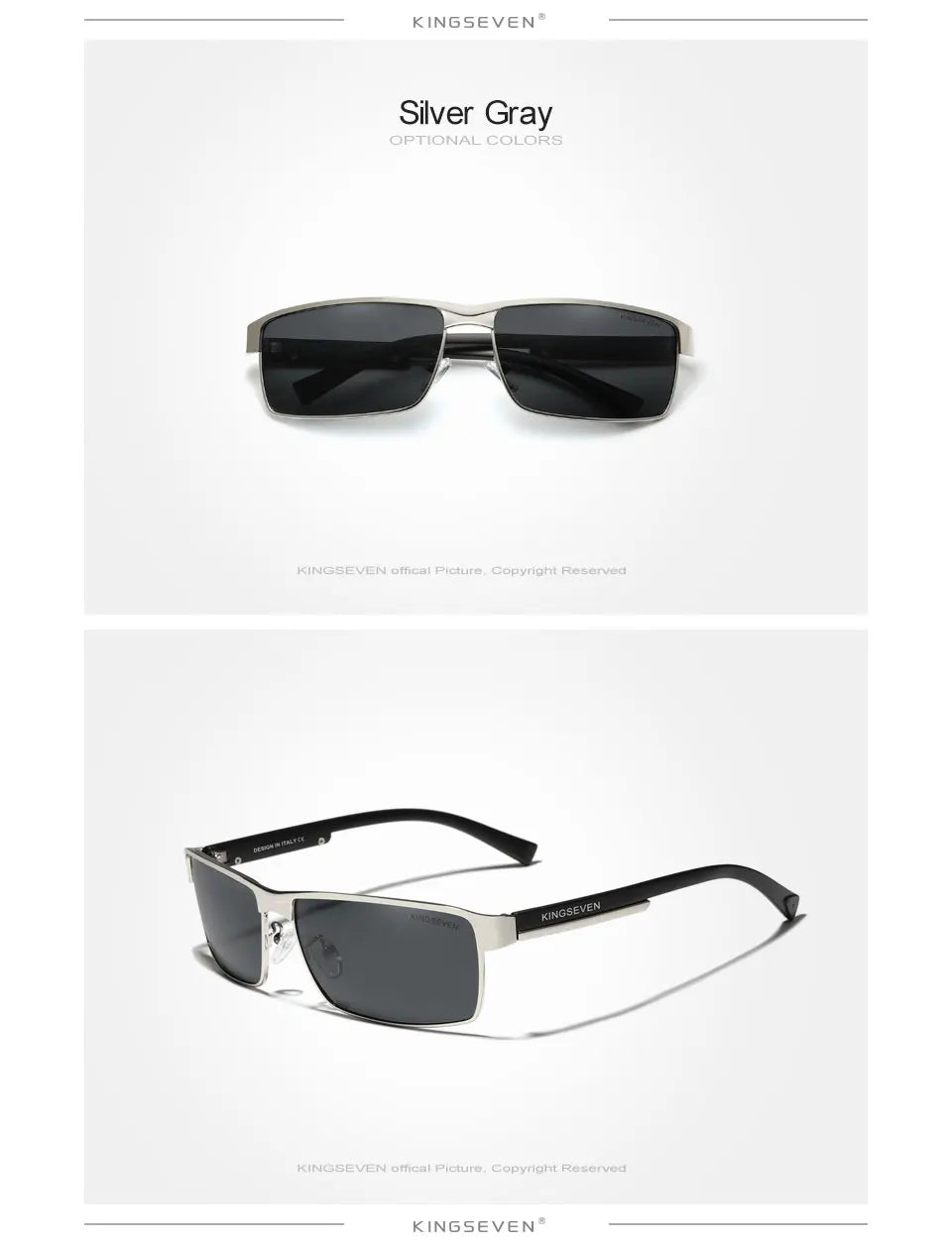 Photochromic Polarized Sunglasses by KINGSEVEN – Men’s Chameleon Pilot Eyewear for Driving
